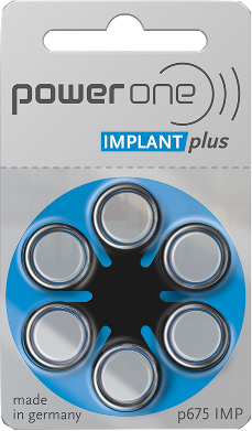 PowerOne 675 Implant Plus hearing aid batteries pack of 6 - buy online UAE Dubai Abu Dhabi Sharjah