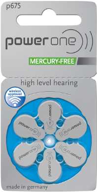 PowerOne size 675 hearing aid batteries pack of 6 - buy online UAE Dubai Abu Dhabi Sharjah