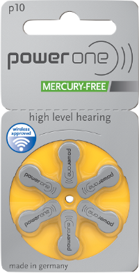 PowerOne size 10 hearing aid batteries pack of 6 - buy online UAE Dubai Abu Dhabi Sharjah
