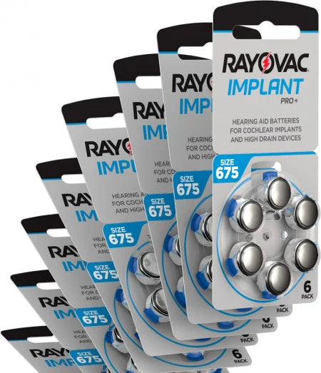 Rayovac 675 cochlear implant batteries pack of 60 - buy online UAE Dubai Abu Dhabi Sharjah