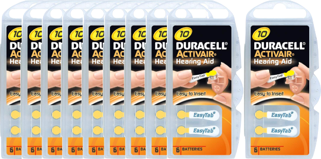 Hearing Aid Battery Duracell 10