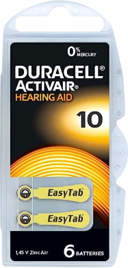 Hearing Aid Battery Duracell Size 10